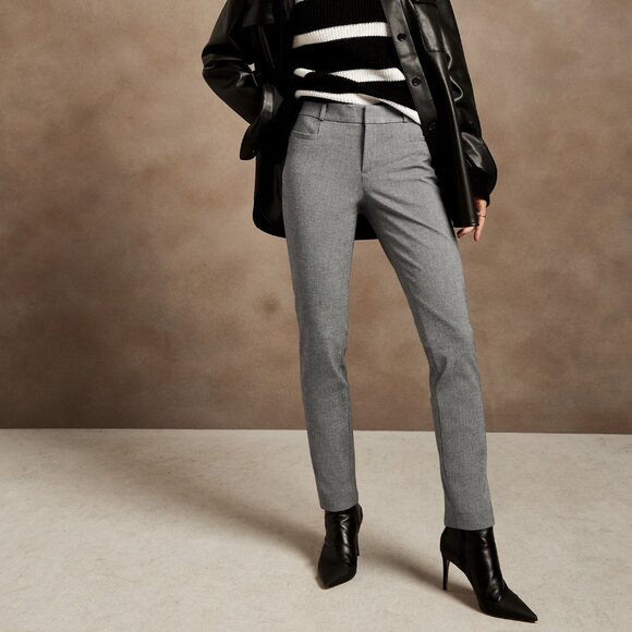 Banana Republic Sloan Slim Fit Pants Gray Size 2 - Picture 4 of 9